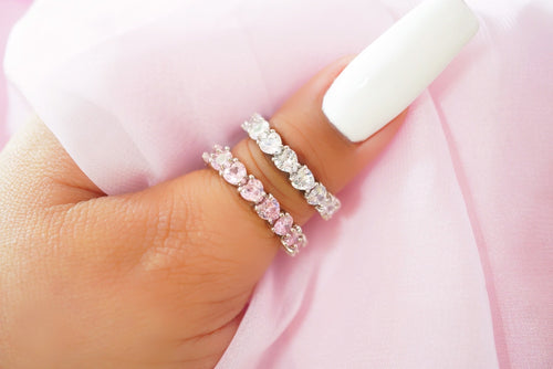 Heart You for Eternity Ring (Pink)
